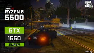 GTA 5  Ryzen 5 5500  GTX 1660 Super [upl. by Matland]