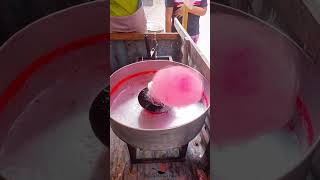 Cotton Candy  Giant Cotton Candy Flower  Cotton Candy Making Biggest Flower Art [upl. by Irahc]