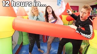 LAST TO STOP MAKING SLIME IN A BOUNCY HOUSE WINS 10000  Slimeatory 559 [upl. by Hsejar]