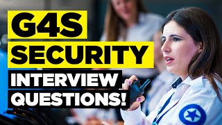 G4S SECURITY INTERVIEW QUESTIONS amp ANSWERS How to Pass a G4S Job Interview [upl. by Seuqramed]