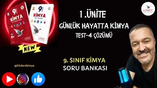 LİMİT YAYINLARI 9SINIF KİMYA SORU BANKASI TEST4 ÇÖZÜMÜ [upl. by Edals662]