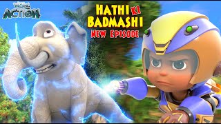 Khatrnak Hathi Vs Vir Fight  New Episode Of Vir The Robot Boy  Hathi Ki Badmashi EP01  S04E01 [upl. by Anitsrihc]