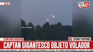 OVNI gigantesco sorprendió a conductores en plena ruta [upl. by Yrehc]