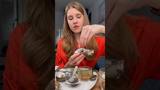 OYSTERS and SPICY SAUCE 🔥 BEST WAY to EAT Thai Style 😍 mukbang oysters shorts [upl. by Yehsa]