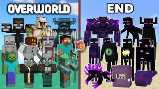 OVERWORLD vs END  Minecraft Mob Battle [upl. by Ramo]