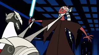 Star Wars Clone Wars Shaak ti vs General Grievous [upl. by Mauchi]