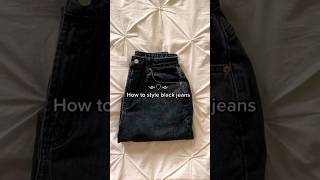 How to style black jeans 👖 style trending christmas clothing cute easy [upl. by Ordnazil335]