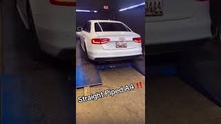 Straight Piped my Audi A4 … carcommunity exhust shorts audi audia4turbo [upl. by Katina]