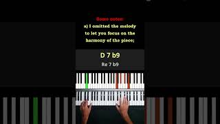 JS Bach Prelude in C minor BWV 999  Only Chord Progression  Piano Tutorial [upl. by Airbas]