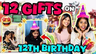 TIYAKUTTYUDE 12TH BIRTHDAYK 12 GIFTS 🥳🎁  Big surprise🤩  thejathangu😉 [upl. by Enitsyrhc616]