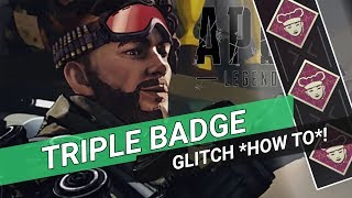 Apex Legends Triple Badge Glitch  How To [upl. by Atinuj]