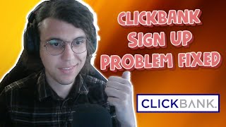 How To Fix Clickbank Sign Up Problem 2024 [upl. by Pellet]