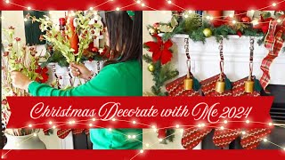 NEW COZY CHRISTMAS DECORATEWITHME FIREPLACE manteldecor christmasdecoration christmastree [upl. by Rika]