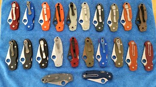 Spyderco Para 3 Collection  Complete Sprint run And Exclusive Knife Video knifecollection [upl. by Martie422]