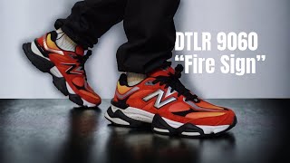 DTLR x New Balance 9060 quotFire Signquot Unboxing  On Feet Look [upl. by Aliahs926]