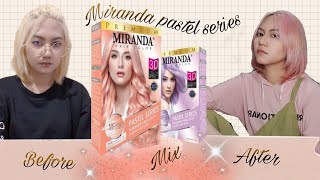 Mix Miranda Hair Color Pastel Series  Rose Gold amp Taro Latte [upl. by Ayek91]