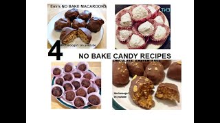 4 NO BAKE CHRISTMAS CANDY RECIPES [upl. by Attehcram]