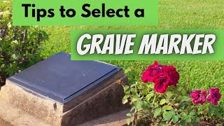 Tips to Picking a Grave Marker Headstone [upl. by Pittel375]