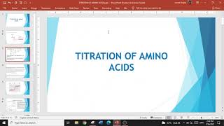 TITRATION OF AMINO ACIDS [upl. by Notffilc46]