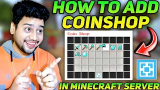 How To Add Coin Shop in Minecraft Server  How To Add Coin Shop in Aternos  MobCoins Plugin [upl. by Ranit]