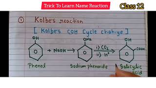 Trick to learn kolbes Reaction [upl. by Anderea97]