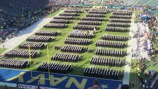 Army Navy Game 2022 Navy Brigade Marchon [upl. by Eisdnyl]