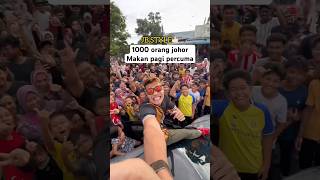 1000 Orang johor sarapan pagi percuma masukberanda johorbahru challenge kongsirezeki [upl. by Nitfa]