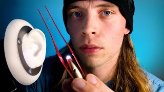 ASMR DEEP EAR CLEANING ONLY TWEEZERS [upl. by Pompei]