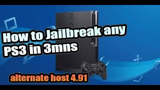 How to Jailbreak any PS3 in 3 minutes using alternate host  491 complete guide [upl. by Nylhtak]