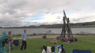 Punkin Chunkin Trebuchet  Homemade Science with Bruce Yeany [upl. by Maclaine570]