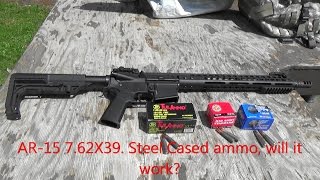 AR15 762X39 Steel cased ammo will it work [upl. by Gernhard494]