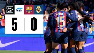 FC Barcelona vs Villarreal CF 50  Resumen y goles  Highlights Liga F [upl. by Buckden]