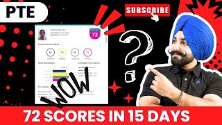 PTE 72 scores in 15 days how  how to get 70  score in 2024 best review  Gurwinder sir [upl. by De181]