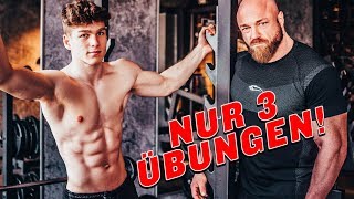 Die 3 effektivsten Übungen um ein Sixpack zu bekommen [upl. by Ardeed]