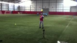 Yacouba Sylla ball juggling at Aston Villa training ground [upl. by Arihay]