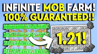 BEST INFINITE MOB FARM 121 Minecraft Bedrock  MCPEXboxPS4Nintendo SwitchWindows 10 [upl. by Zilla236]