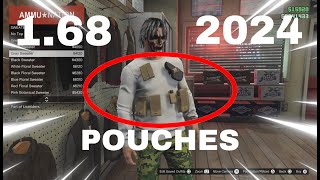 HOW TO GET POUCHES ON ANY OUTFIT IN GTA 5 168 [upl. by Fortune]