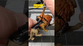 Lets Paint Lion Fur paintingminiatures paintingideas miniature [upl. by Redvers611]