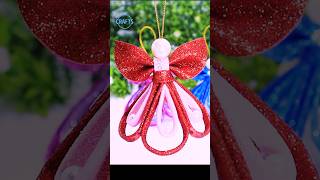 DIY Christmas Angels Ornaments for Christmas Tree Decorations🎄christmas shorts decor angel [upl. by Faxen]