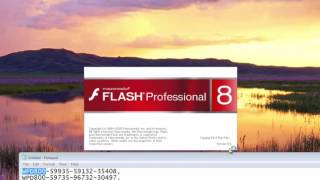 Flash Macromedia 8 Install Serial [upl. by Ellecrad]