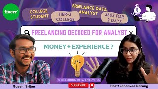 Ep4 Freelance data analyst as a college student ft Srijan  Jahanvee Narang [upl. by Sillyrama492]