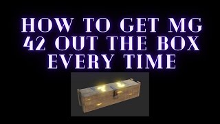 How to get the MG 42 out the box every time Recoil Zombies [upl. by Lauretta]