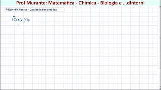 Pillole di Chimica  La cinetica enzimatica [upl. by Nagiam]