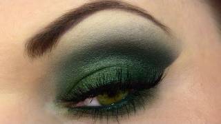 Herbstgrün Schminken Forest Green Smokey Eyes [upl. by Hughes955]