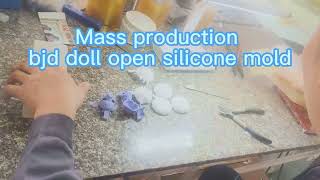 Mass production bjd doll open silicone mold please contact me anytime factory bjd casting [upl. by Cenac67]