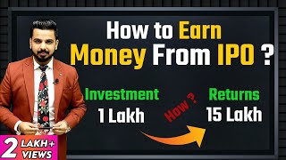 How to Earn Money from IPO  Share Market Knowledge  Stock Market for Beginners [upl. by Iphigenia]