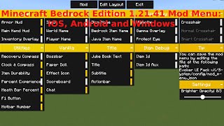 Minecraft Bedrock Edition 12141 Hack Client IOS Android Windows [upl. by Eleynad]