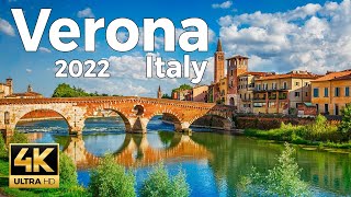 Verona 2022 Italy Walking Tour 4k Ultra HD 60fps  With Captions [upl. by Cart284]