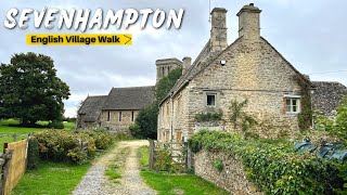 Small English Village Walk  Population Of 282 people   Sevenhampton English Countryside [upl. by Nolyarb]