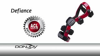 DonJoy Defiance Knee Brace Overview [upl. by Ahsekin]